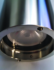 FIGURE 1.  A light diffuser may be incorporated into the lens of a sight glass light (Source: L.J. Star) 