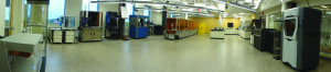 Figure 6.  Part of the RIT AM Print Center, where research on next-generation 3D printing is ongoing