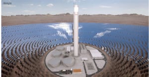 Figure 3. Abengoa is developing South America’s first CSP plant in Chile. The plant will use an advanced storage system enabling it to generate electricity for up to 17.5 h without direct solar radiation