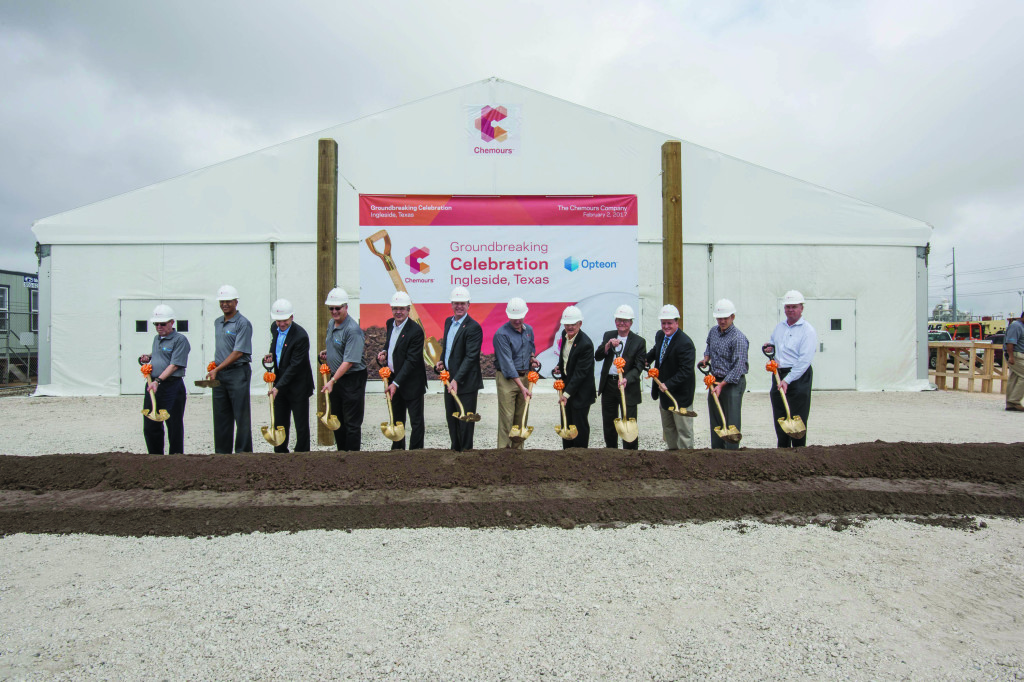 FIGURE 1. Chemours breaks ground on a major production site for low-GWP HFO refrigerants