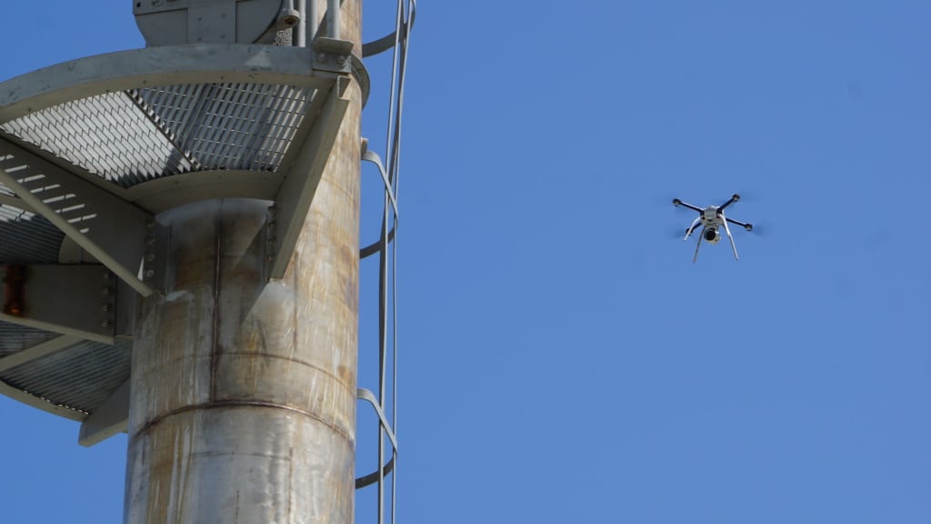 Drone use in chemical plants