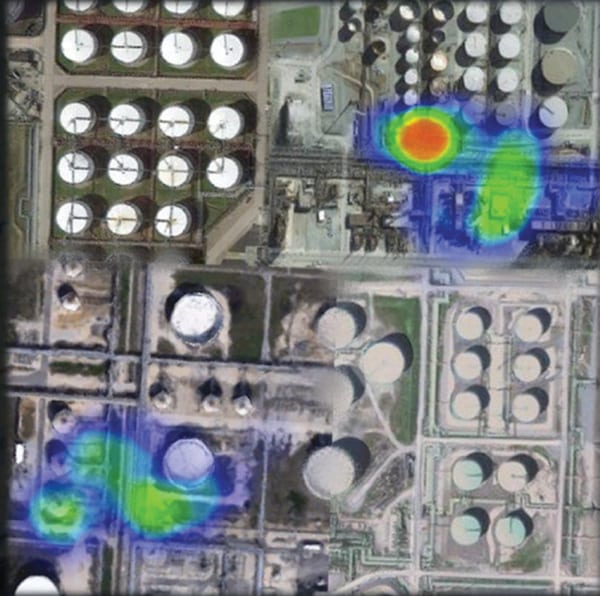 Drone use in chemical plants
