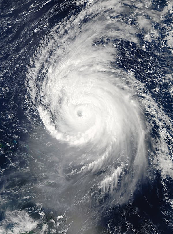FIGURE 2. In order to best facilitate preparedness for natural disasters like hurricanes, chemical manufacturers must be vigilant about assessing their site’s risks by closely following regional weather patterns, as well as evaluating site-specific chemical-processing risks