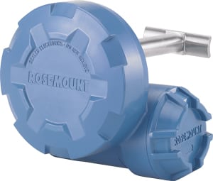 Figure 4.  Rosemount 708 Wireless Acoustic Transmitter can be attached to downstream piping without necessitating breaking the pipe or making pipe modifications. These monitors will detect minute leakage and a pressure-relief event, as well as the length of that event, allowing chemical processors to easily calculate the amount of product that has been released Emerson