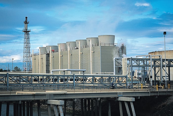 Figure 1. Microbial control must be considered for cooling tower systems to maintain operational efficiency