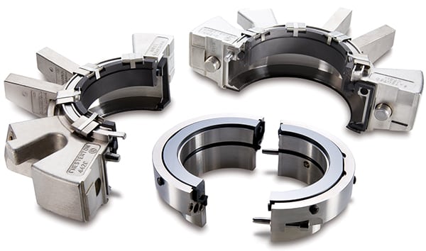 Figure 6.  The 442C cartridge split seal addresses the inherent limitations found in conventional cartridge split seal designs by offering easy installation and replacement without the need for teardowns A.W. Chesterton