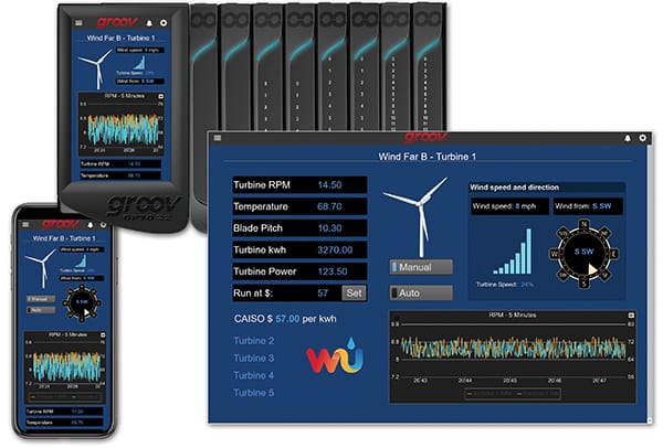 Figure 2.  Opto 22’s groov View can be used to monitor and control automation systems and other components associated with plant floor equipment and process units Opto 22