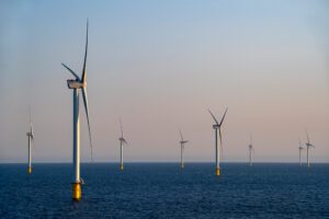 wind turbines offshore powering BASF industrial sites
