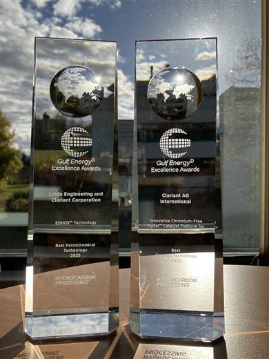 Clariant catalysts and technologies garner awards at Gulf Energy Information gala event