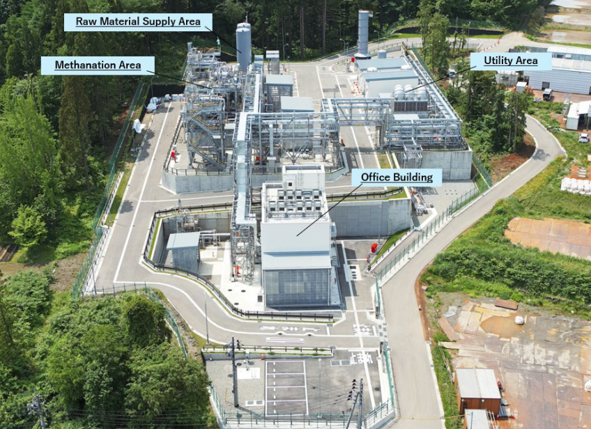 Aerial view of Inpex methanation facility