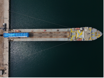 Sustainable Supply Chains - barges provide improves transport options for heavy equipment