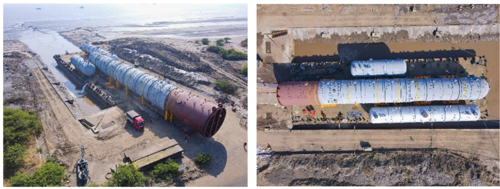 Sustainable Supply Chains - barges provide improves transport options for heavy equipment