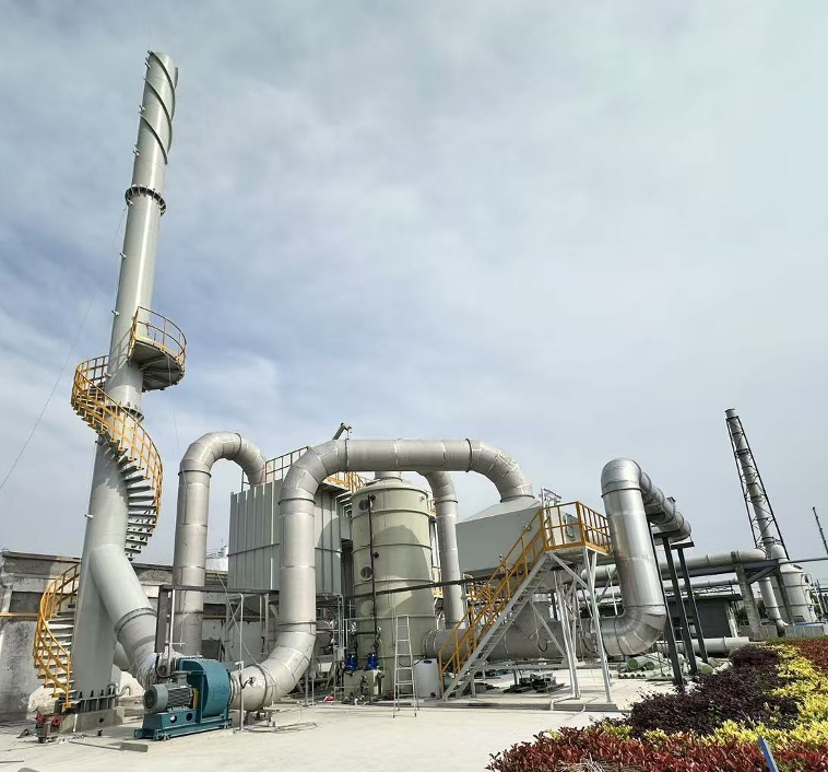 FIGURE 2. Pairing thermal oxidation with wet scrubbing lets facilities tackle both VOCs and acid gases in a single integrated system, rather than treating each emission stream separately
